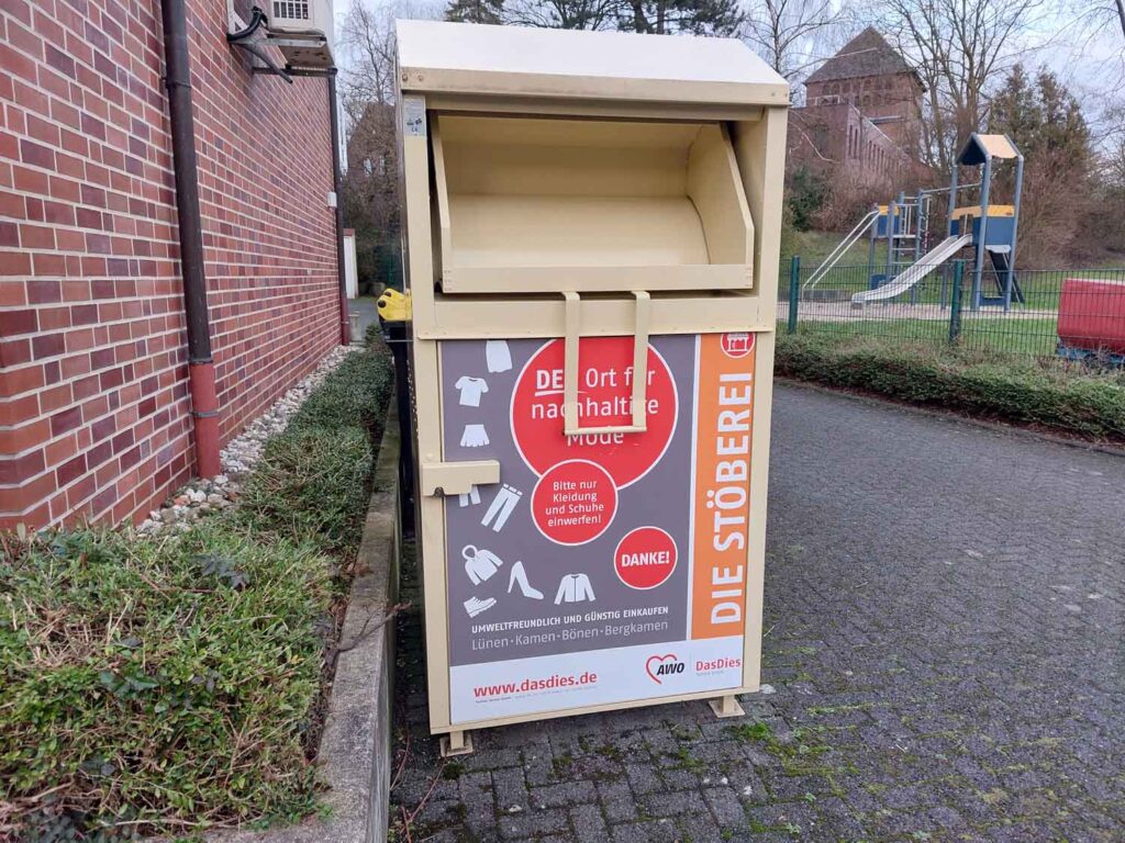 Die Stadt Werne will die Sammlung von Alttextilien innerhalb ihres Stadtgebietes neu regeln und dazu auf das Abfallwirtschaftskonzept von 2023 des Kreises Unna zurückgreifen. Foto: Wagner