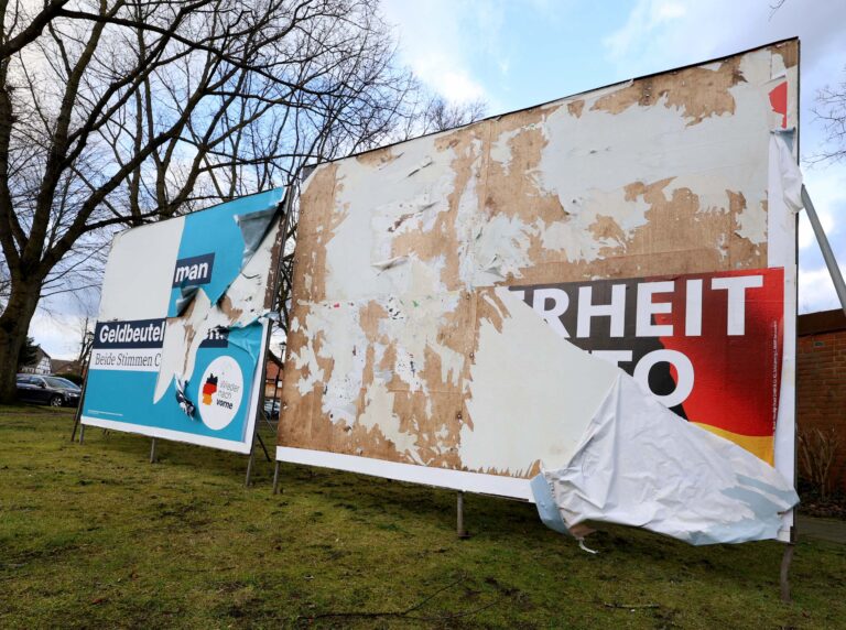 Vandalismus an Wahlplakaten gibt es auch in Werne
