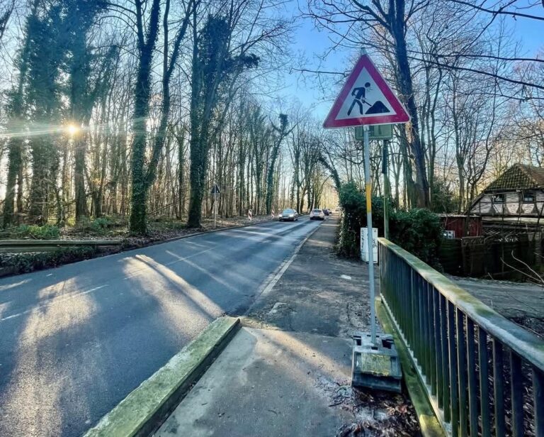 Wegen eines Rohrbruchs ist von der Kamener Straße aus die Einfahrt zum Südring für etwa eine Woche gesperrt. Foto: Stadt Werne