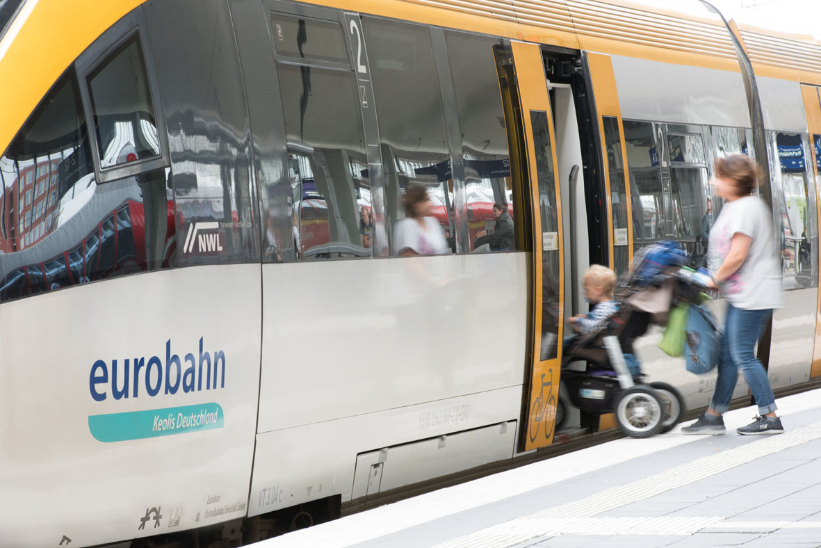 Die Eurobahn ist von der Insolvenz bedroht. Der Kreistag in Unna stimmte jetzt für eine Übernahme des Unternehmens durch Nahverkehr Westfalen-Lippe (NWL). Foto: Eurobahn