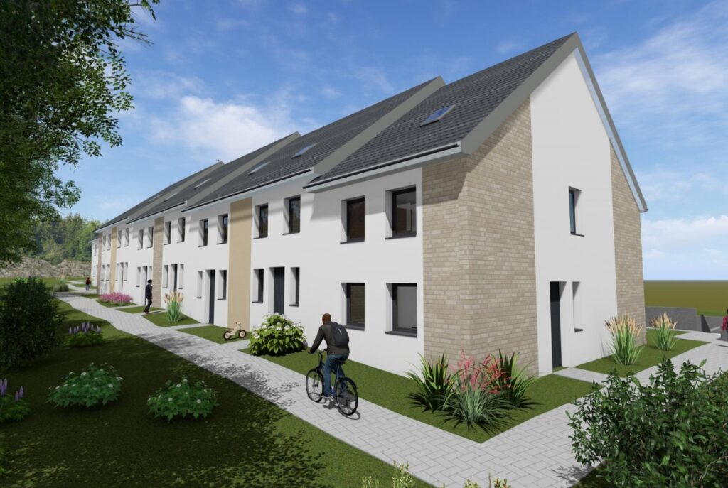 12 Wohneinheiten für Familien mit geringem Budget sollen der Ovelgönne/ Overbergstraße entstehen. Abb.: Stadt Werne