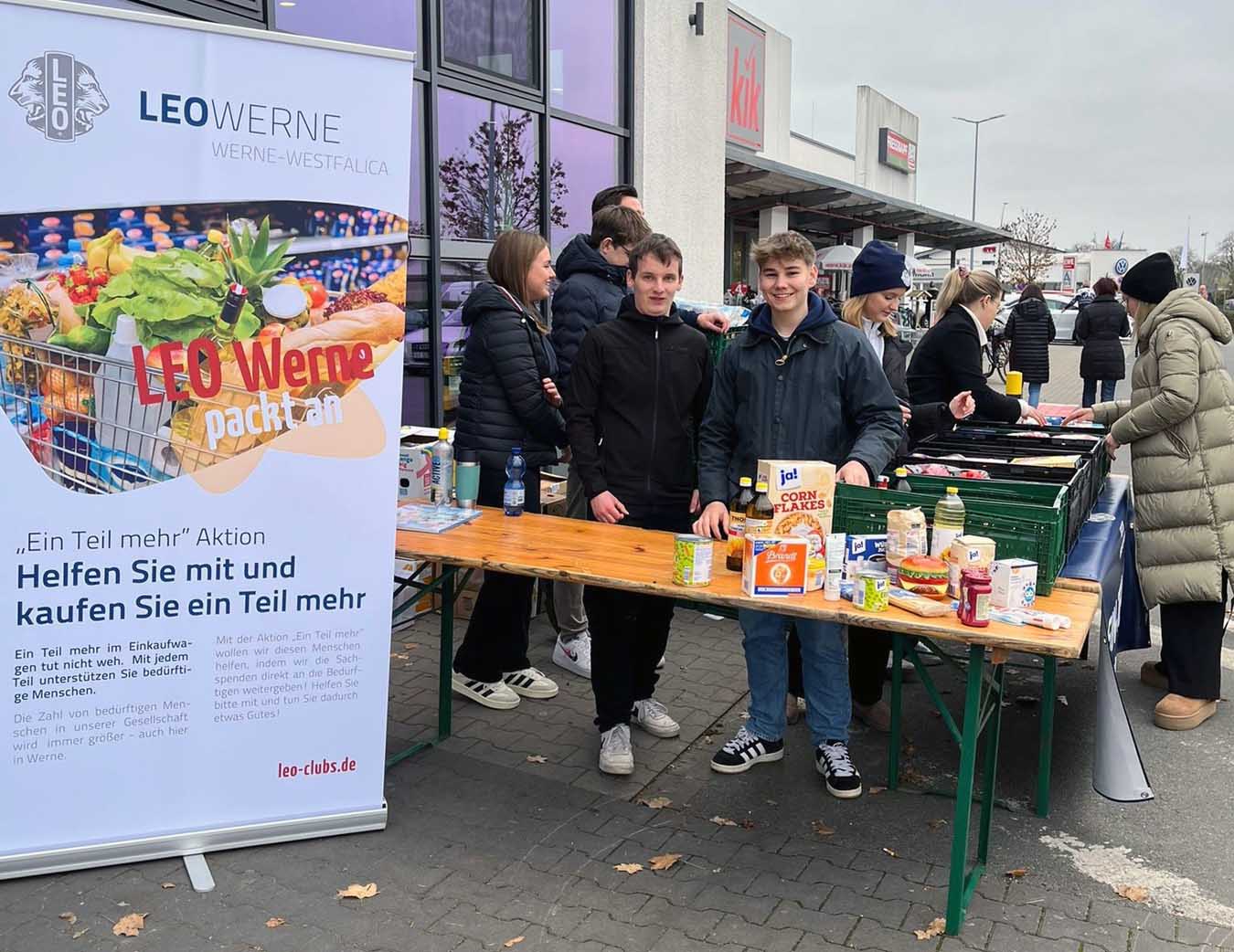 Der Leo Club Werne engagiert sich erneut für die hiesige Tafel und sammelt Spenden. Foto: privat