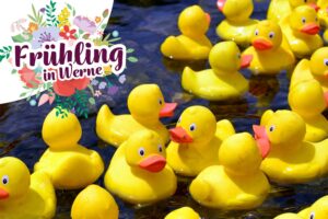 Zum zweiten Mal findet in Werne ein Entenrennen auf der Horne statt - diesmal im Rahmen der dreitägigen Veranstaltung "Frühling in Werne". Foto: Werne Marketing GmbH