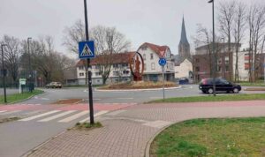 Kreisverkehr Münsterstraße/Burgstraße/Becklohhof wurde im Rahmen des Regionale-Projekts "Werne neu verknüpft" umgesetzt. Foto: Wagner