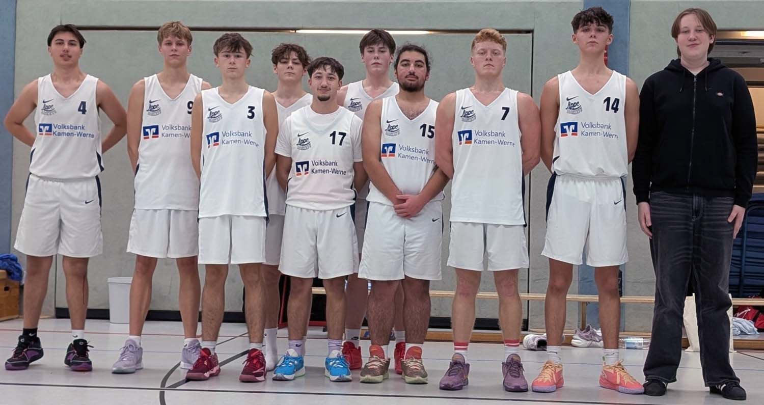 Die U18-Mannschaft der LippeBaskets Werne spielt am Samstag um den Oberliga-Titel. Foto: Verein
