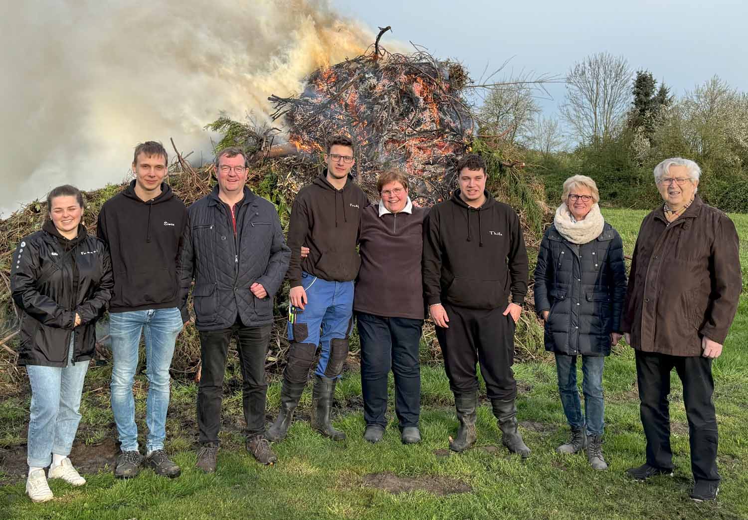 Die Kolpingsfamilie veranstaltet auch in diesem Jahr ein Osterfeuer. Archivfoto: Benno Jäger