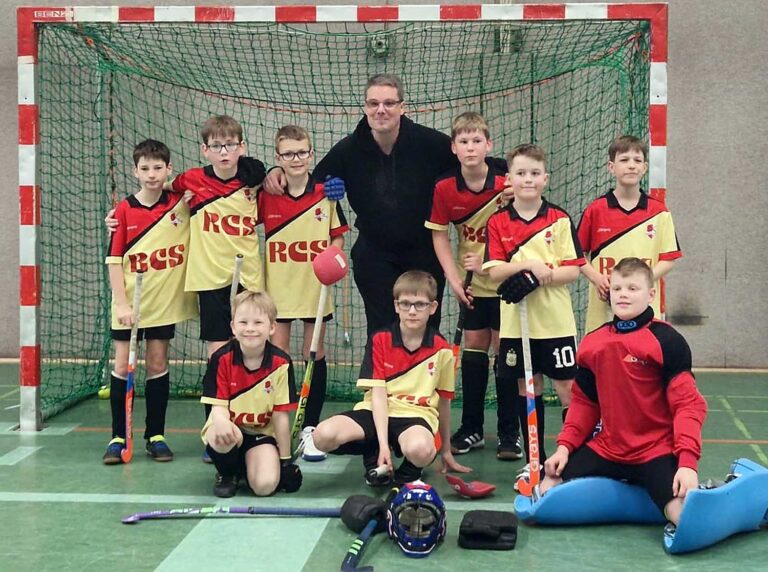 Stolz auf ihre Leistung durften die U10-Jungen von Hockey United Werne sein. Sie belegten bei der WM-Endrunde den fünften Platz. Foto: Verein