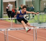 Leonas Czeranka wurde Westfalenmeister über 60m Hürden. Fotos: Verein