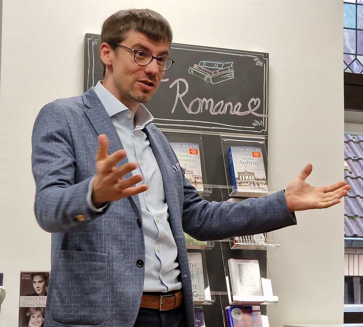Titus Müller ist wieder bei Bücher Beckmann zu Gast. Foto: privat