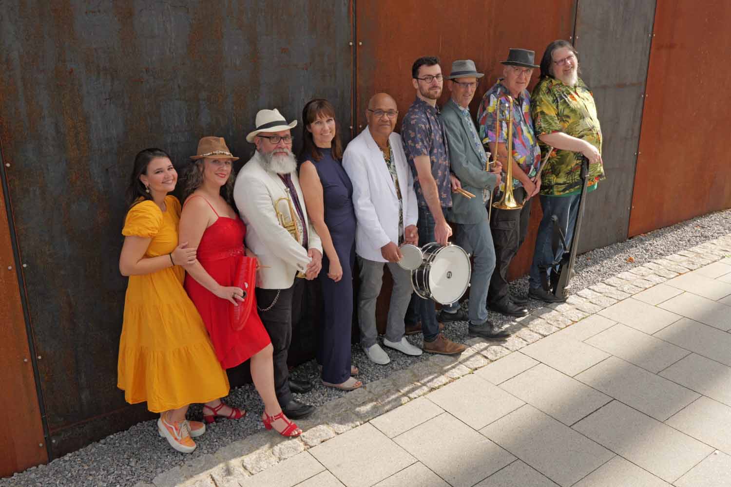 Die Band „La Banda Rupo“ sorgt mit ihren rhytmischen Salsaklängen für lateinamerikanischen Flair mitten in Werne. Foto: privat