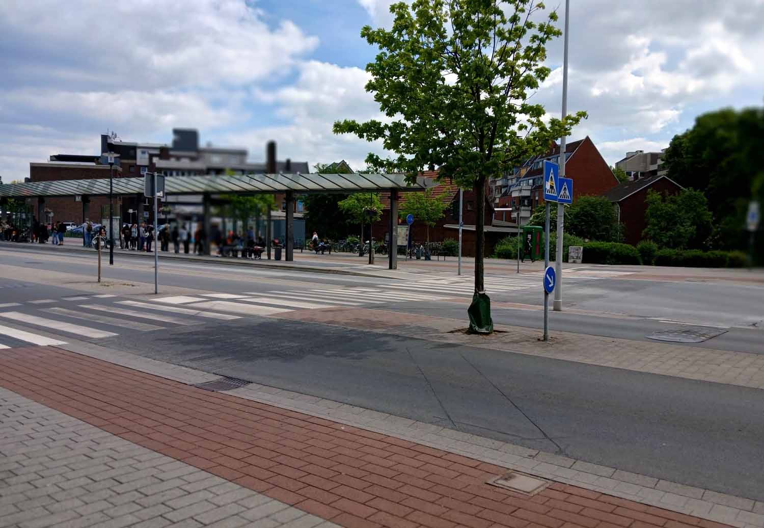 Radfahrende sind am Stadthaus nicht mehr vorfahrtberechtigt. Der Kreis Unna hatte die Stelle als Unfallschwerpunkt ausgemacht. Foto: Timo Wagner