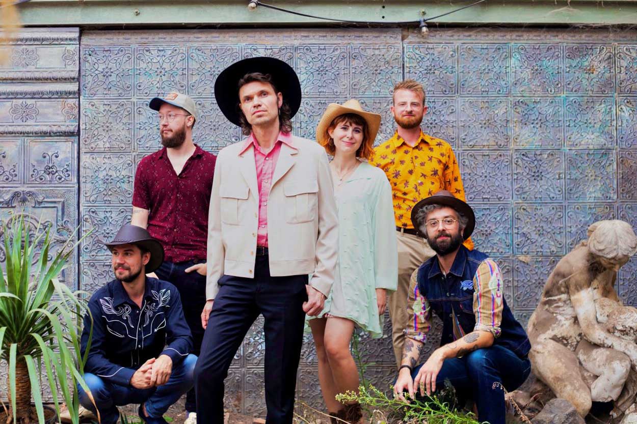 Anlässlich der Club Montreux Reihe kommt am Freitag (06.06.2025) Steve Leon & the Accusations aus Antwerpen/Belgien nach Werne. Foto: Band