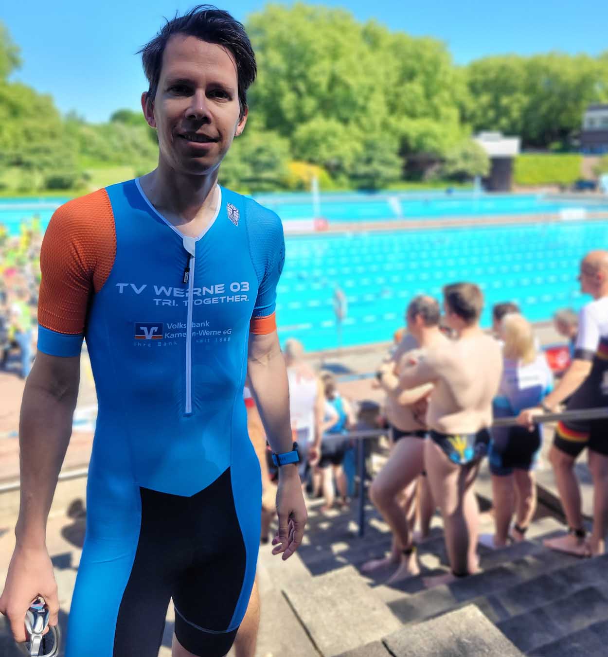 TV-Triathlet Philip Peters war mit seiner Leistung in Gladbeck zufrieden. Foto: Verein