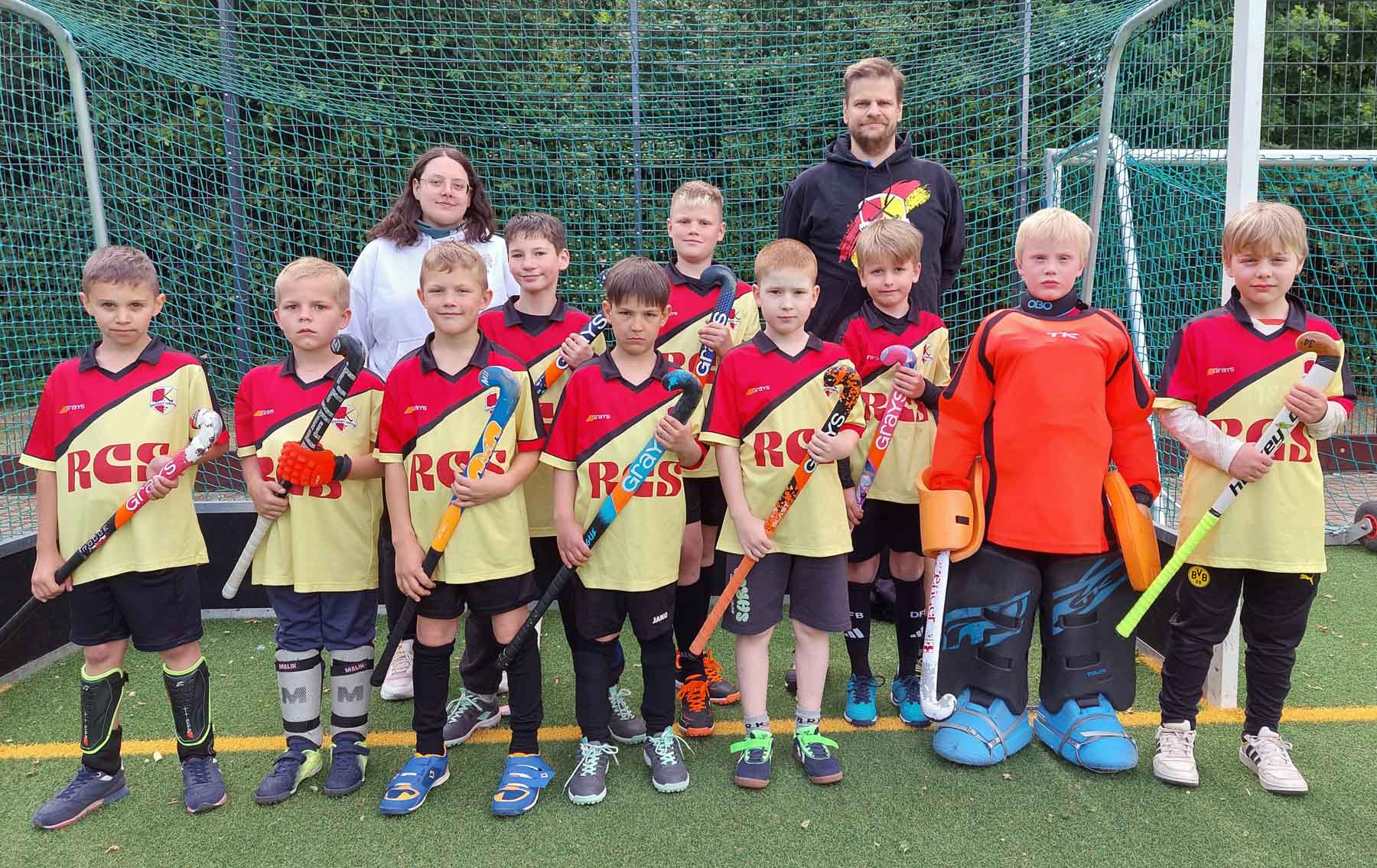 Der U10-Nachwuchs von Hockey United präsentierte sich gleich zu Beginn der Spielzeit in Topform. Foto: Wagner