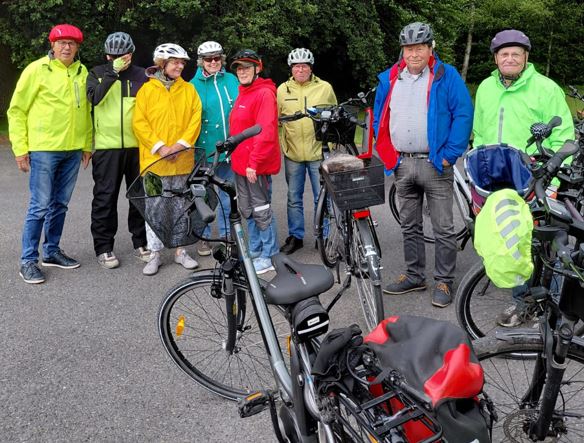 Mitglieder des Heimatvereins Werne waren wieder auf dem Fahrrad unterwegs. Foto: Verein