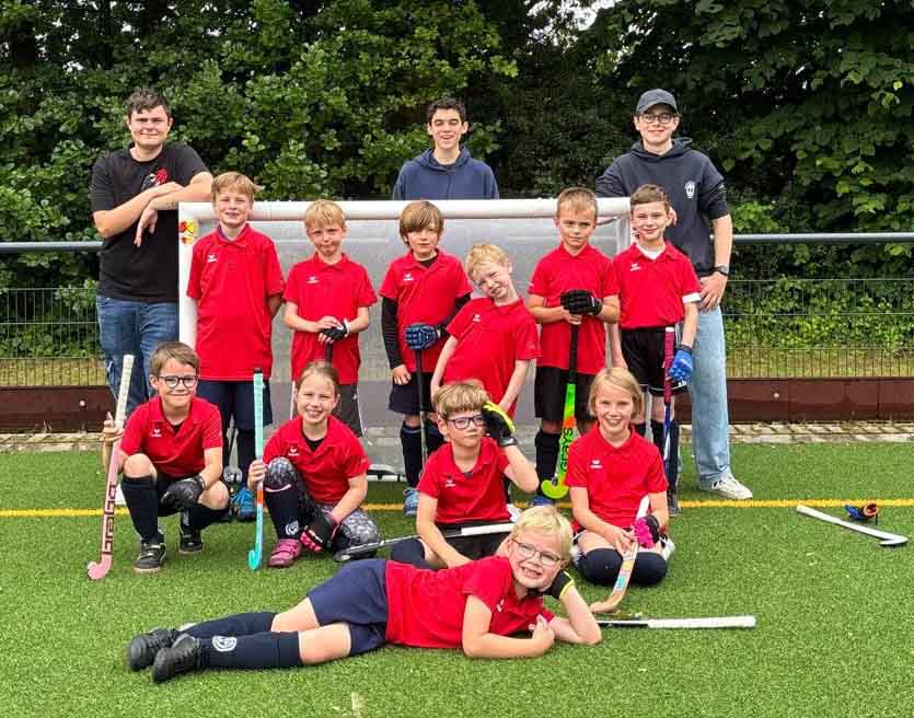 Das U8-Team des TV Werne Hockey zeigte sich hoch motiviert.