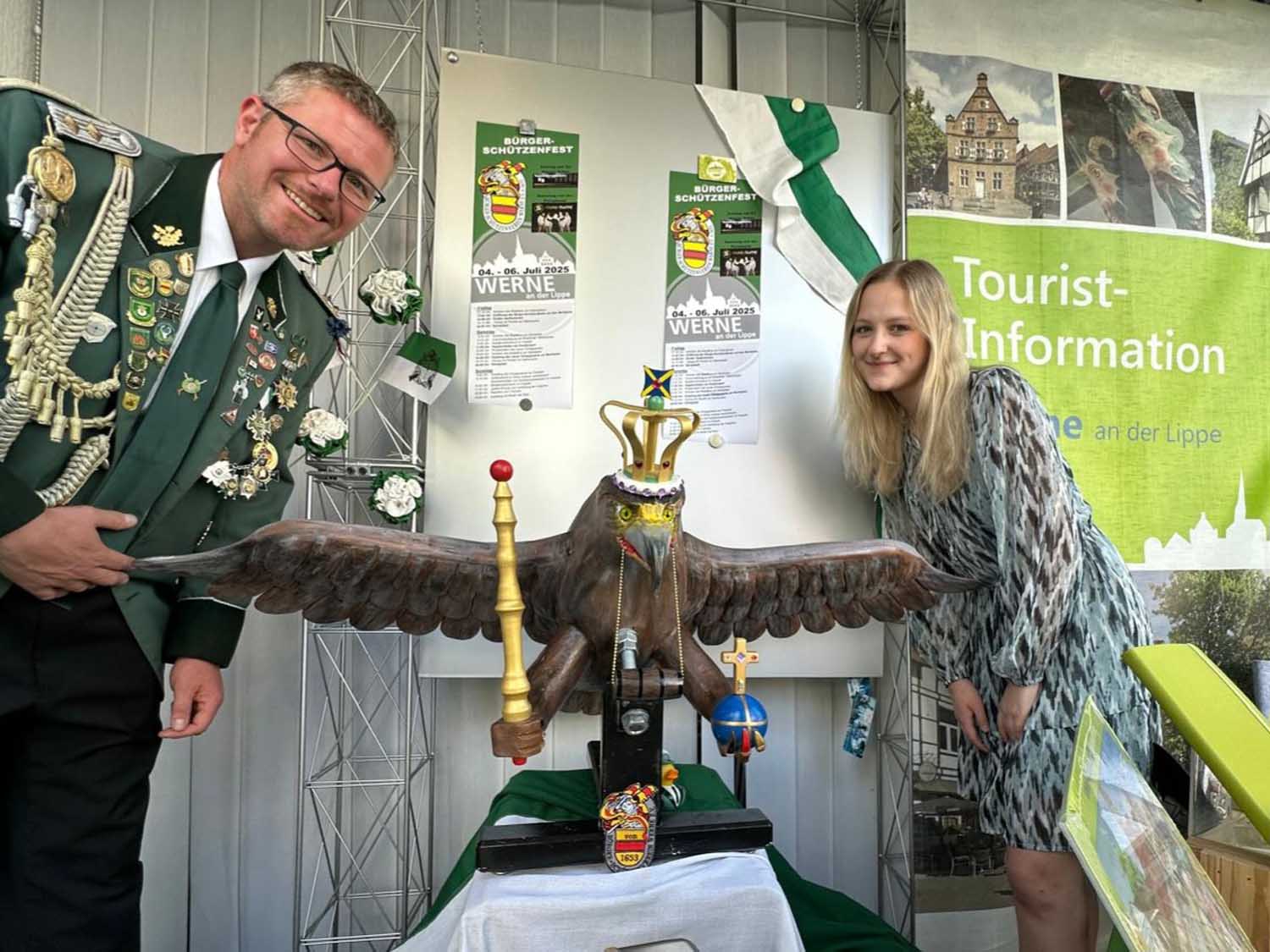 Der Vogel trägt den Namen des verstorbenen Schützenbruders Marco Klaus. Foto: Verein