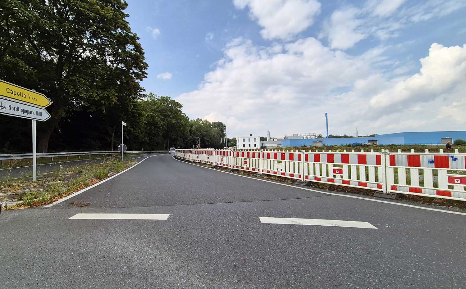 Der Radweg an der K15 Capeller Straße in Werne wird ab Montag, 4. August, vom Kreisverkehr B54 bis zur nördlichen Kreisgrenze in Richtung Capelle erneuert und verbreitert. Foto: Wagner