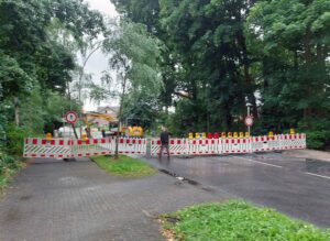 Die Sperrung des Goethewegs endet - früher als geplant - schon am Montag, 11. August. Foto: Wagner