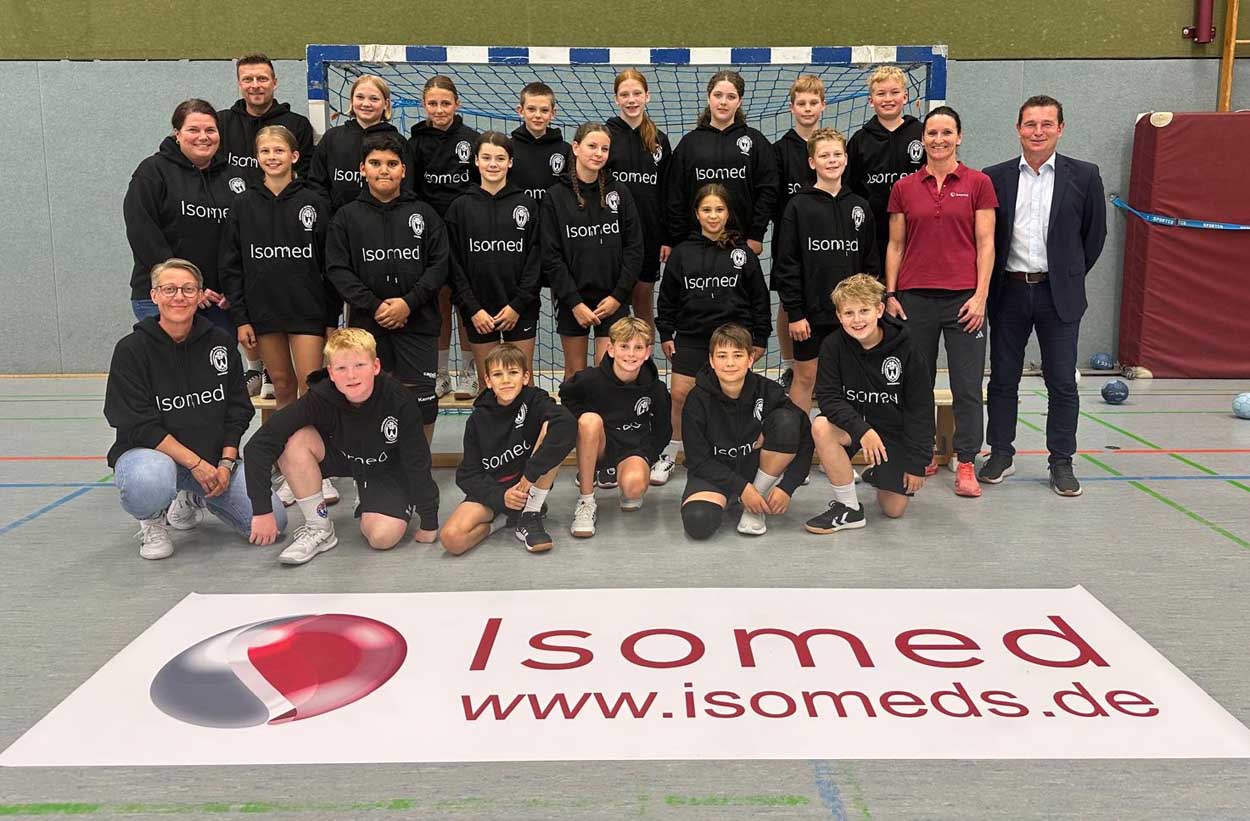 Die Handball-Abteilung des TV Werne setzt auf die Zusammenarbeit mit Isomed. Foto: Verein