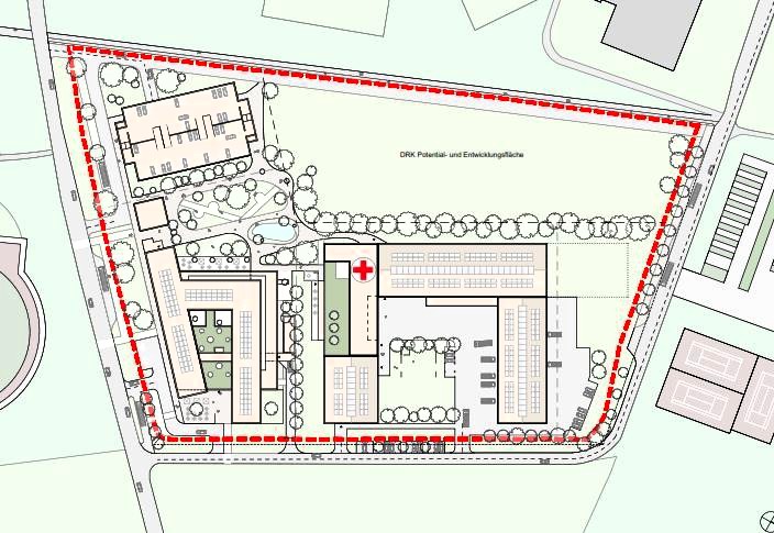 Die Planunterlagen für die Errichtung des DRK-Quartiers Am Gorbach in Nordkirchen liegen aus. Grafik: Gemeinde Nordkirchen
