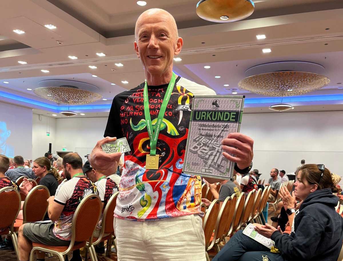 Berthold Sobbe zeigte beim Ultralauf in Berlin eine überragende Leistung. Foto: Wilde/Sobbe