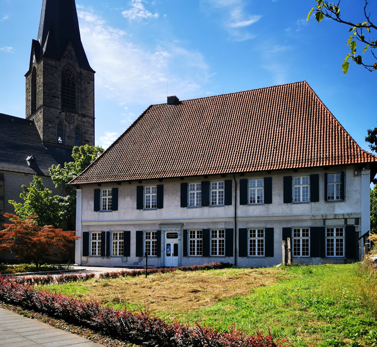 Die Fassade des Stadmuseums wird ab Mitte August saniert. DAs 