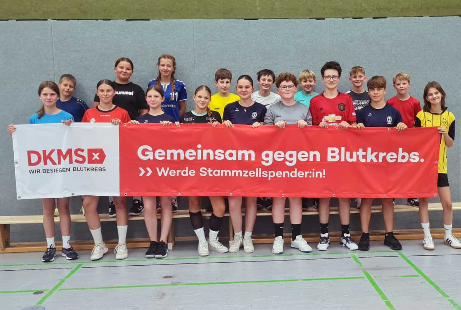 Im Rahmen der Handball-Turniere lädt der TV Werne 03 auch zu einer DKMS-Registrierungsaktion ein. Foto: Verein