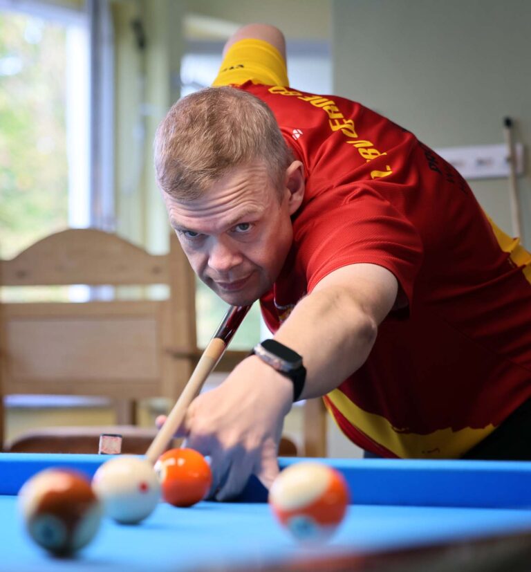 Markus Klimecki entschied das 14.1-endlos mit einer tollen 41er-Serie für sich. Foto: Verein
