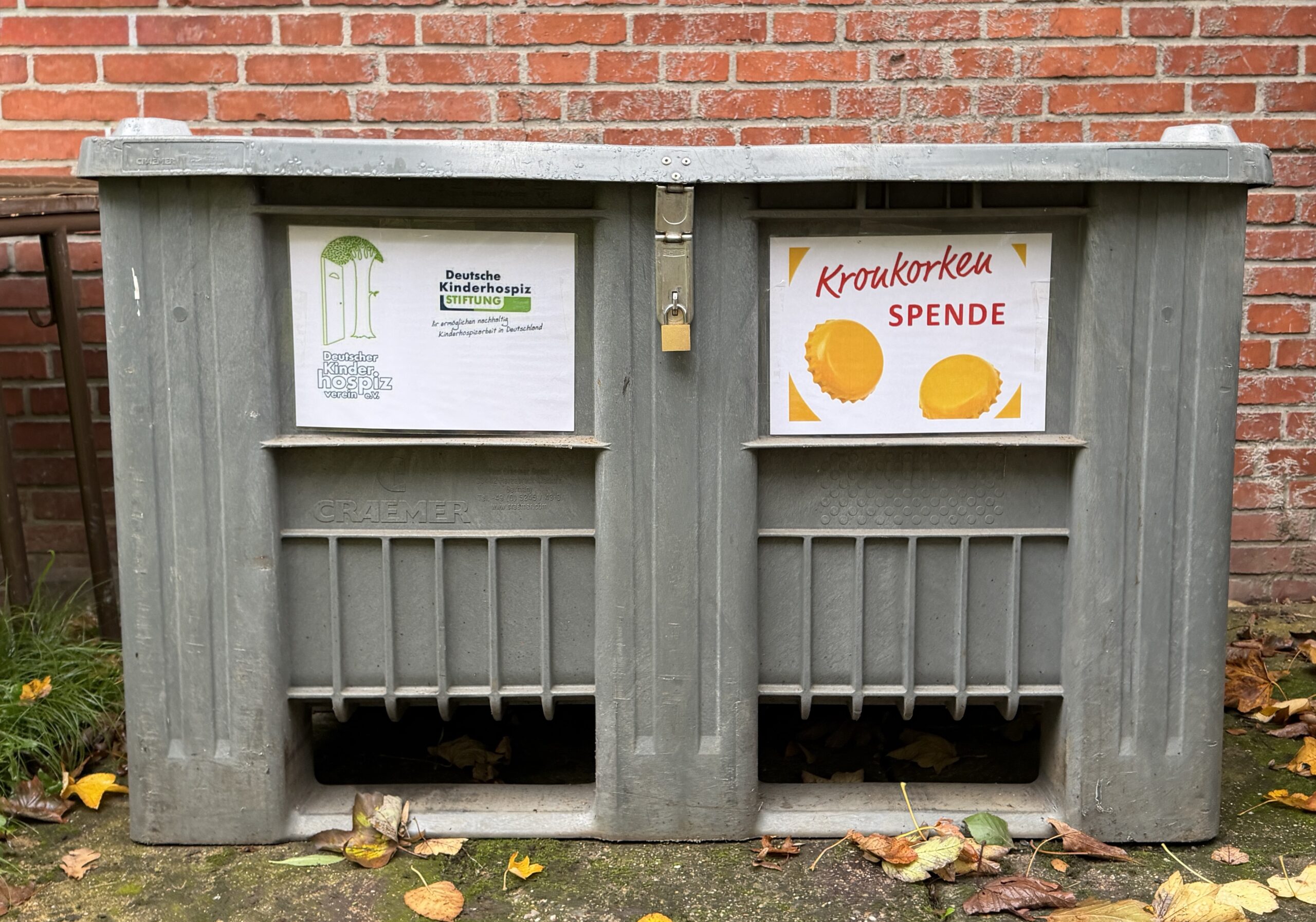 Der Erlös aus dem Recycling der gesammelten Kronkorken kommt dem Ambulanten Kinder- und Jugendhospizdienst Lünen zugute. Foto: GSC