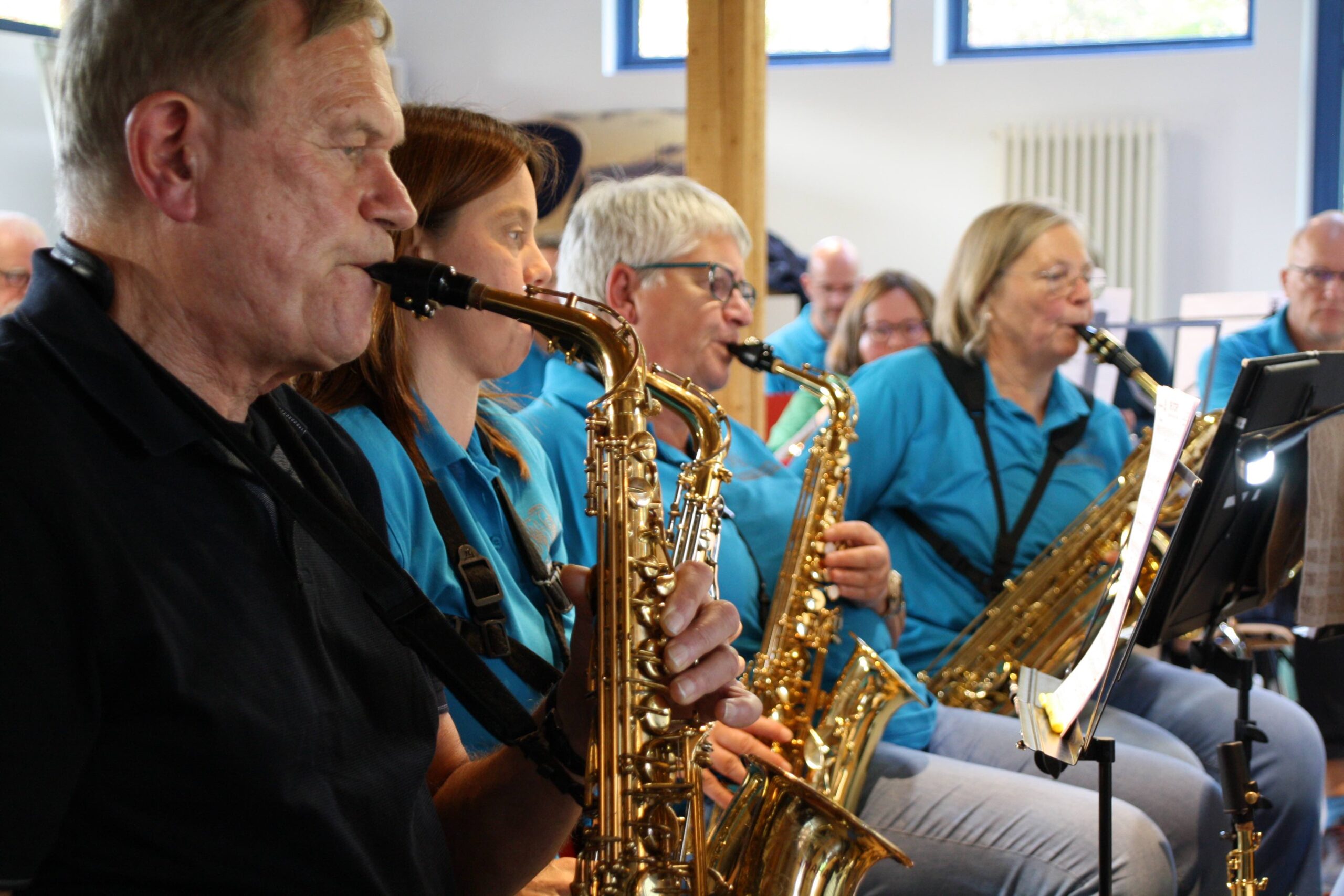 ProbenWE BCW Beim Probenwochenende in Bad Sassendorf bereiteten sich die Musiker/innen auf ihren nächsten Auftritt vor. Foto: Bärbel Heimann