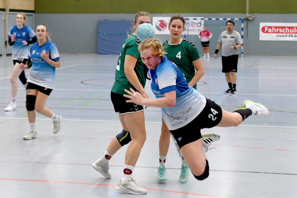 Jana Schindelbauer arbeitet am Kreis und erzielte zwei Tore.  Archivfoto: MSW