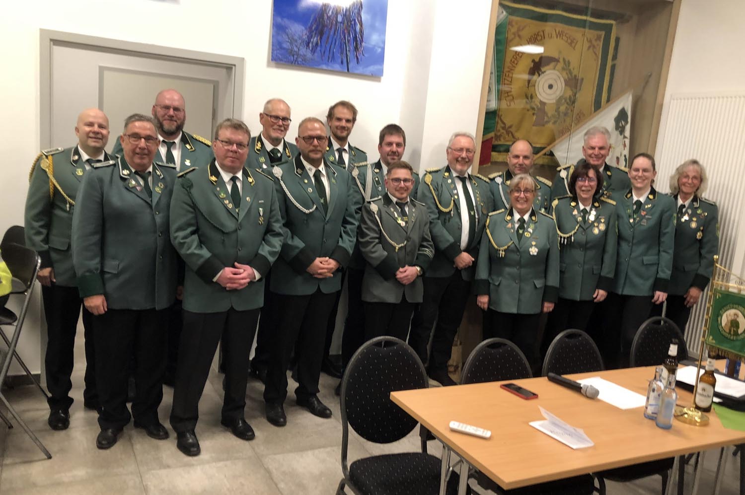 Der neue Vorstand des Schützenvereins Horst & Wessel plant weitere Veranstaltungen in diesem Jahr. Foto: Verein