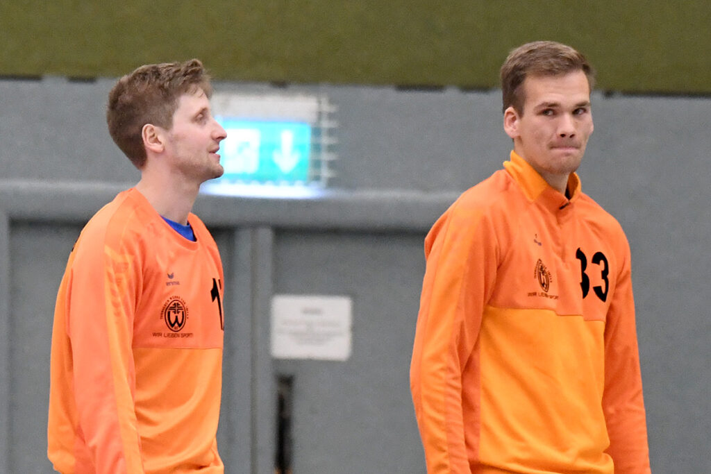 Die beiden Torhüter Martin Wulfert (l.) und Nils Harhoff brachten den Gegner mit ihren Paraden zur Verzweiflung. Archivfoto: MSW