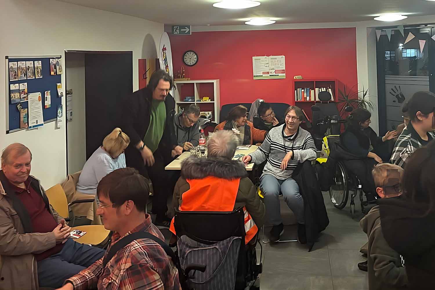 Zahlreiche Besucher informierten sich beim November-Meeting der Selbsthilfegruppe „Inklusionstreff Werne“ über den aktuellen Stand und die Zukunftsperspektiven der Inklusionsarbeit in der Stadt Werne. Foto: privat