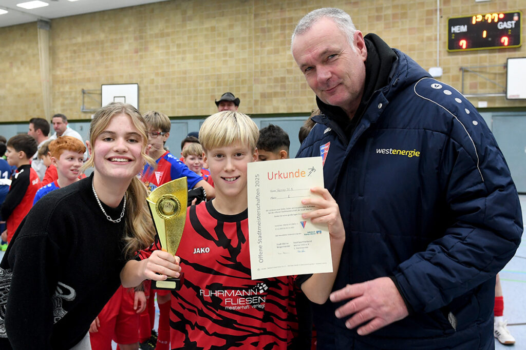 Siegerehrung E-Junioren. Foto: MSW