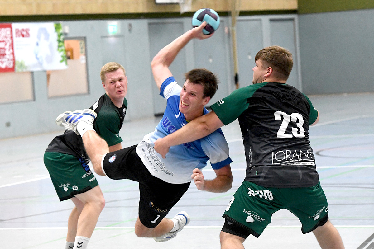 Tobias Schüttpelz konnte sich gegen Soest mehrfach gut in Szene setzen und war mit seinen elf Toren maßgeblich am letztendlich klaren Erfolg des TV Werne beteiligt. Archivfoto: MSW