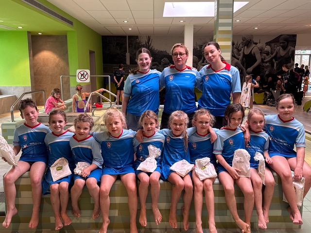 Der jüngste Nachwuchs der TV Werne Wasserfreunde behauptete sich beim Kinderschwimmfest im heimischen Solebad. Fotos: Verein