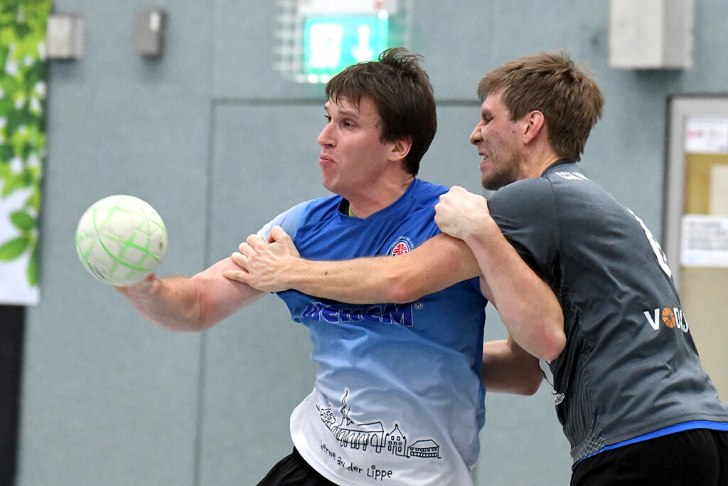 Mit 14 Toren – darunter fünf verwandelten Siebenmetern – war Tobias Schüttpelz überragender Akteur auf dem Feld. Foto: MSW