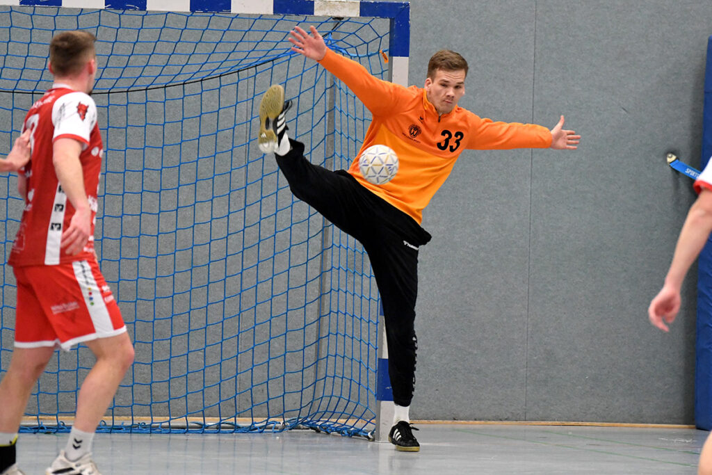 TVW-Keeper Nils Harhoff war wie gewohnt ein guter Rückhalt, konnte aber die Niederlage seines Teams nicht verhindern. Archivfoto: MSW