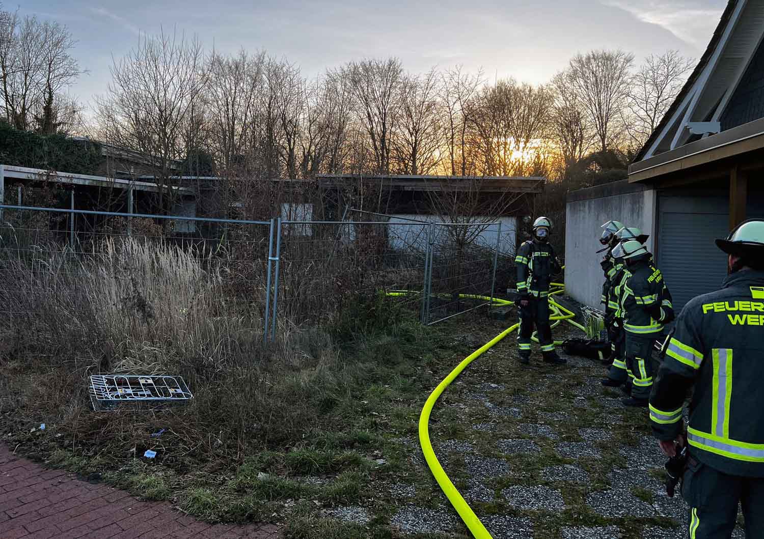 Zu einem vermuteten Gebäudebrand im Thünen wurde die Freiwillige Feuerwehr Werne am Sonntag gerufen. Foto: FFW