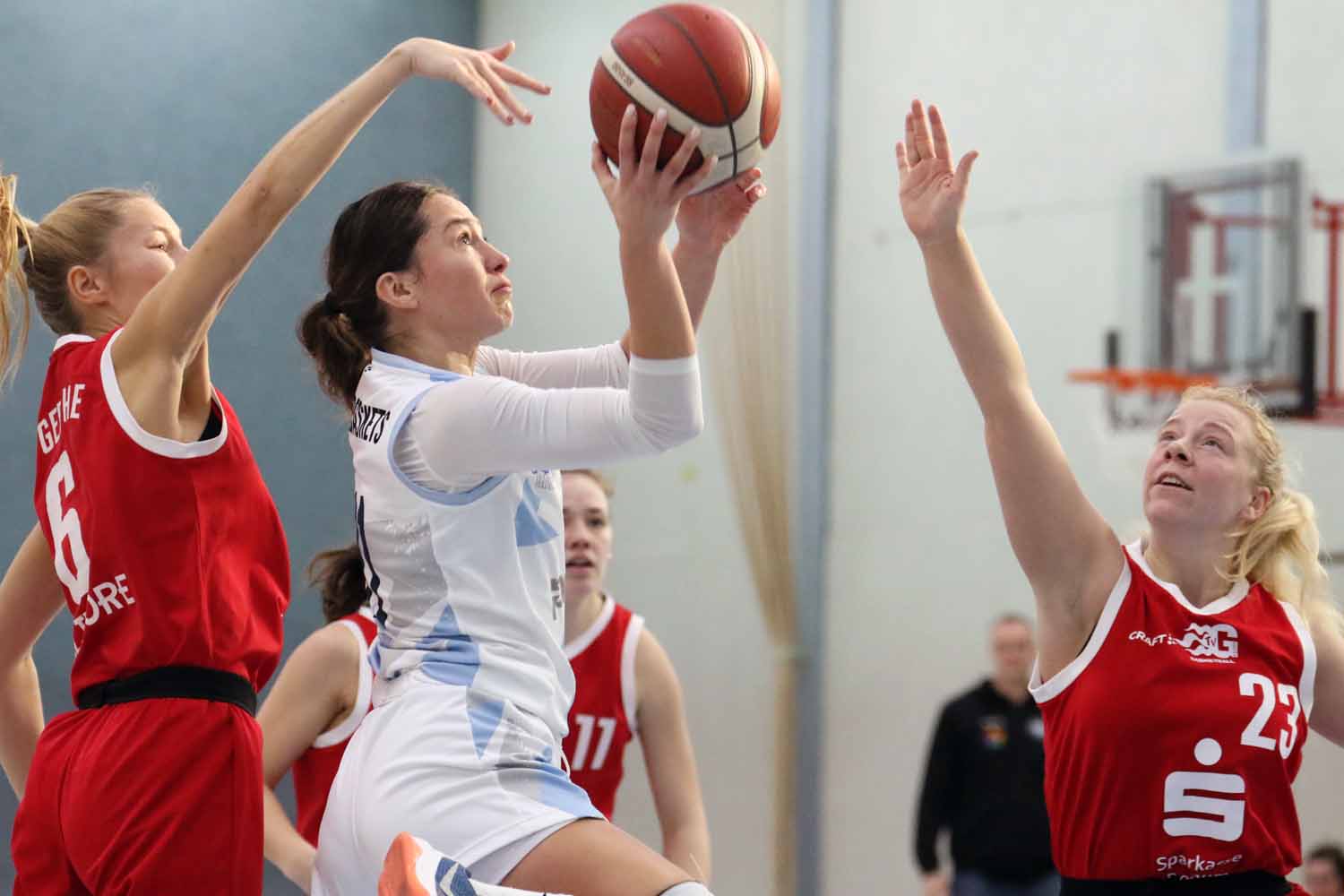 Izabela Pinkosz erzielte 26 Punkte für die LippeBaskets, dennoch verlor ihr Team das zehnte Mal in Folge. Foto: Wagner