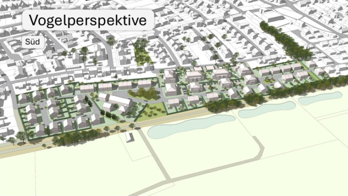 Der Entwurf für "Wohnen an der Werthwiese" wurde im Fachausschuss vorgestellt. Abbildungen: Stadtquadrat Dortmund