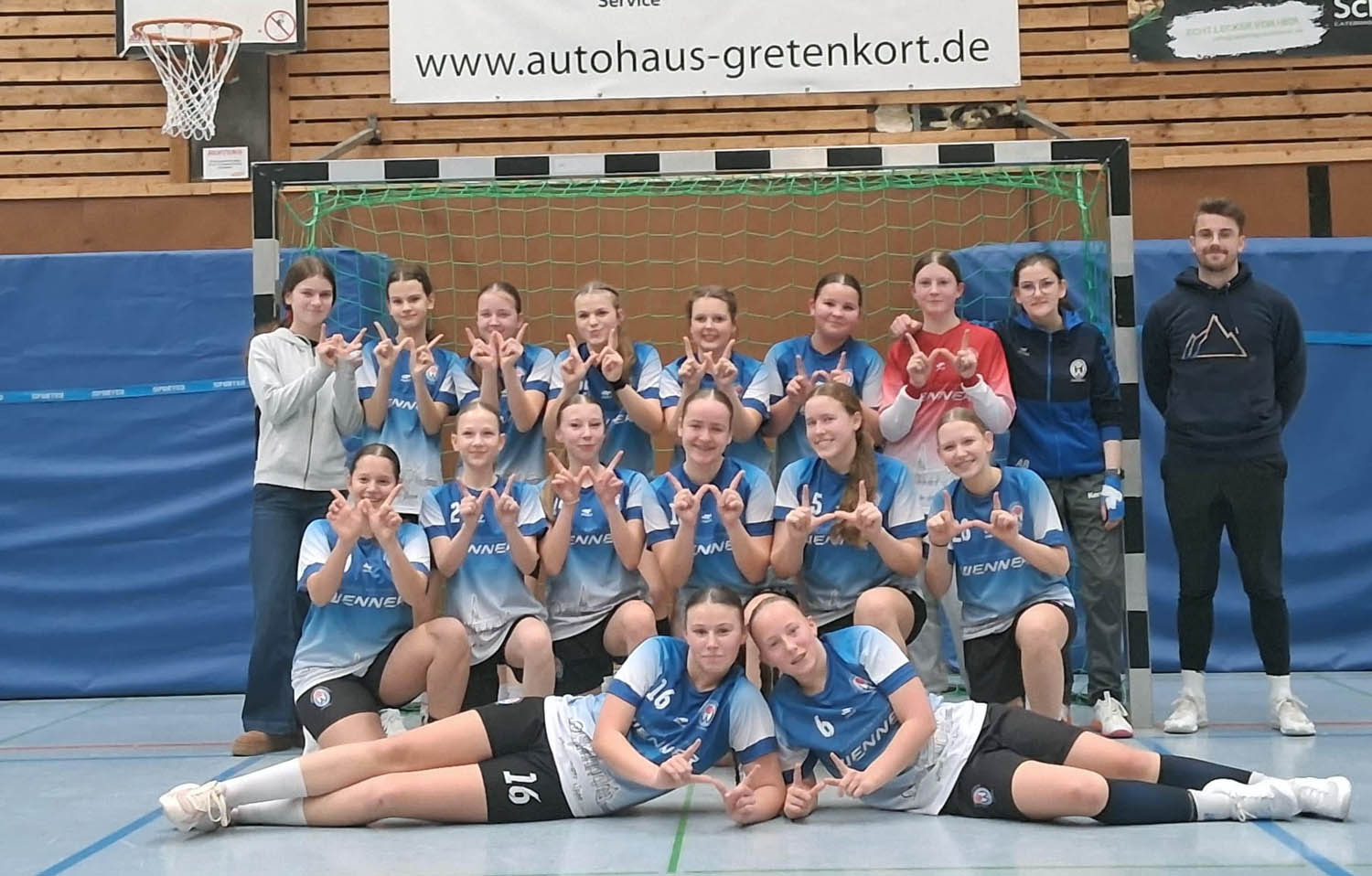 Die wC-Jugend des TV Werne feierte ihren zweiten Saisonsieg. Foto: Verein