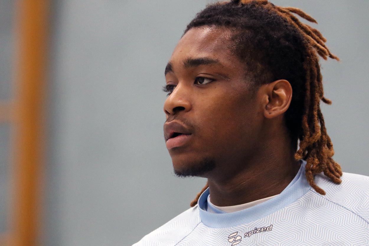 LBW-Forward Junior Deumi verbuchte sieben Punkte bei der Auswärtsniederlage in Salzkotten. Foto: Timo Wagner