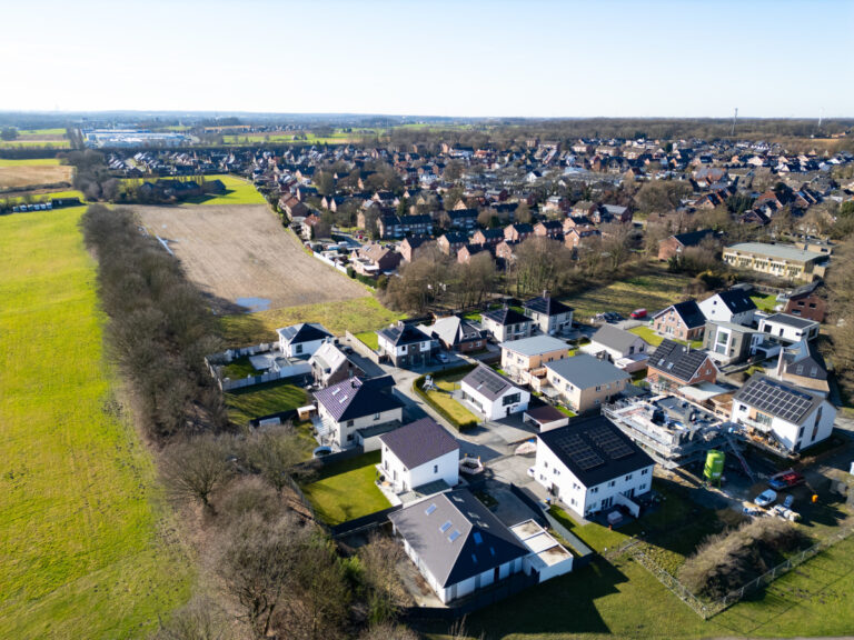 Am südlichen Rand von Stockum soll das "Wohnen an der Werthwiese" den Bedarf nach Wohnraum erfüllen. Foto: Kreativshooting/T. Schütte
