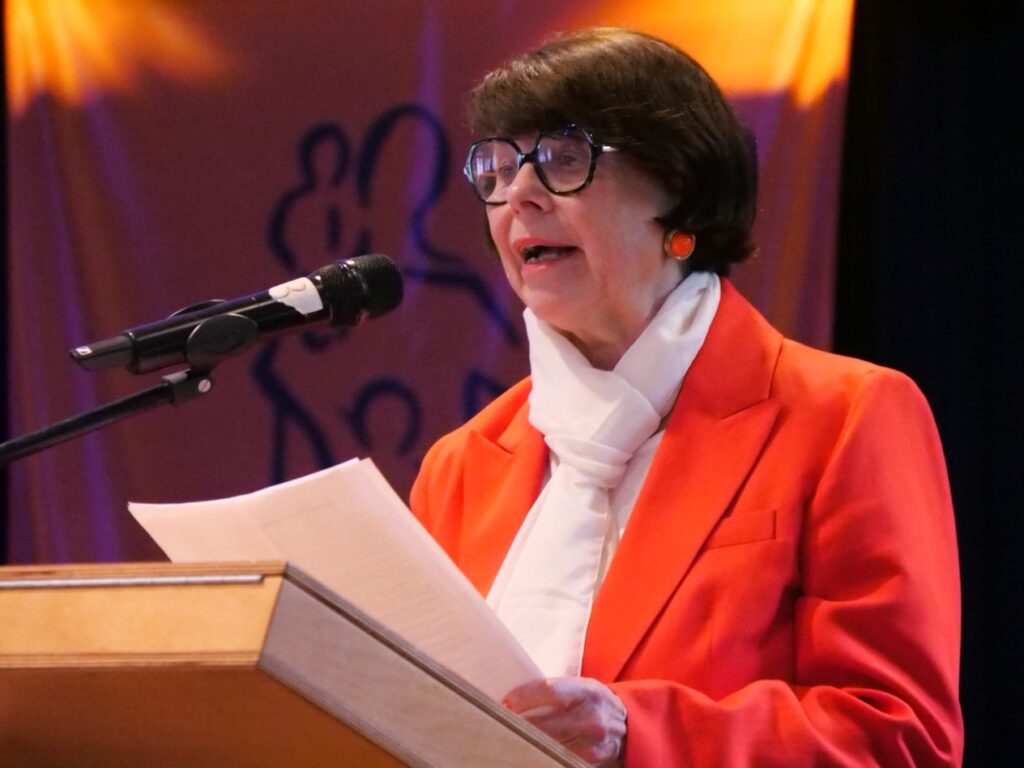Marie-Pierre Alliod gehörte zu den Ehrengästen. Sie begleitete jahrzehntelang französische Schülergruppen. Foto: Schwarze