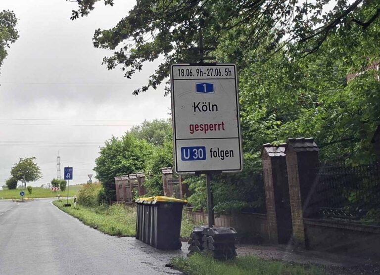 Die nächste Sperrung der Nordlippestraße im Rahmen der Brückenarbeiten steht bevor. Foto: Wagner