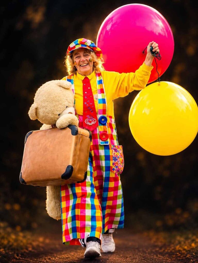 Gesine Homrighausen, in Werne und Umgebung besser bekannt als Clown Knopf, ist gestorben. Archivfoto: privat