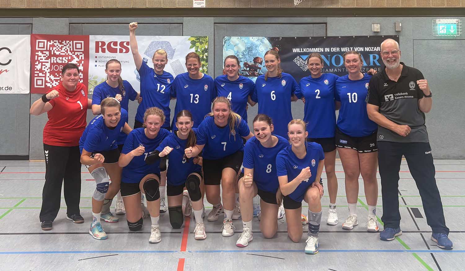 Die neue 2. Damenmannschaft des TV Werne durfte zum Bezirksliga-Start gleich jubeln. Foto: Verein